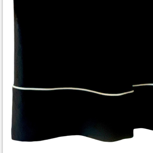 1901 Belted Jumpsuit | Size Medium | Black with White Trim | $35 - Picture 5 of 8